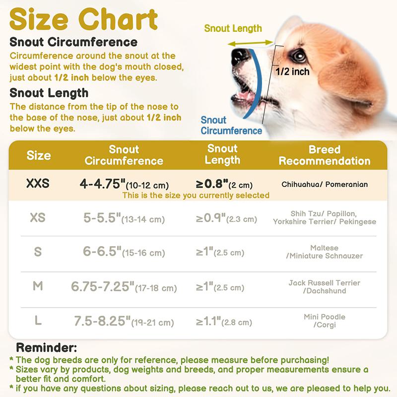 Netzmaulkorb für kurzschnäuzige und kleine bis mittelgroße Hunde, Beißschutz, Fokus auf brachyzephale Hunde wie Chihuahua, Pomeranian