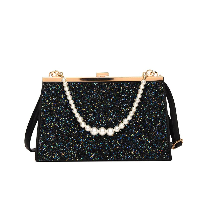 Cross-border fashion high-end texture bright diamond women's handbag 24 new exquisite literary one-shoulder messenger bag women