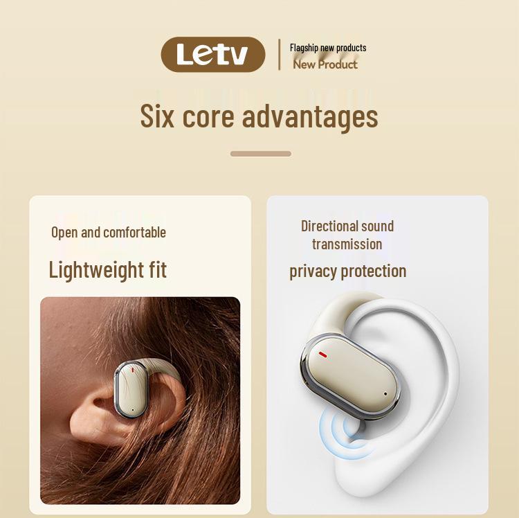 X93 Letv Wireless Bluetooth Noise-Cancelling Bone Conduction Over-Ear/In-Ear Headphones with Extended Battery Life