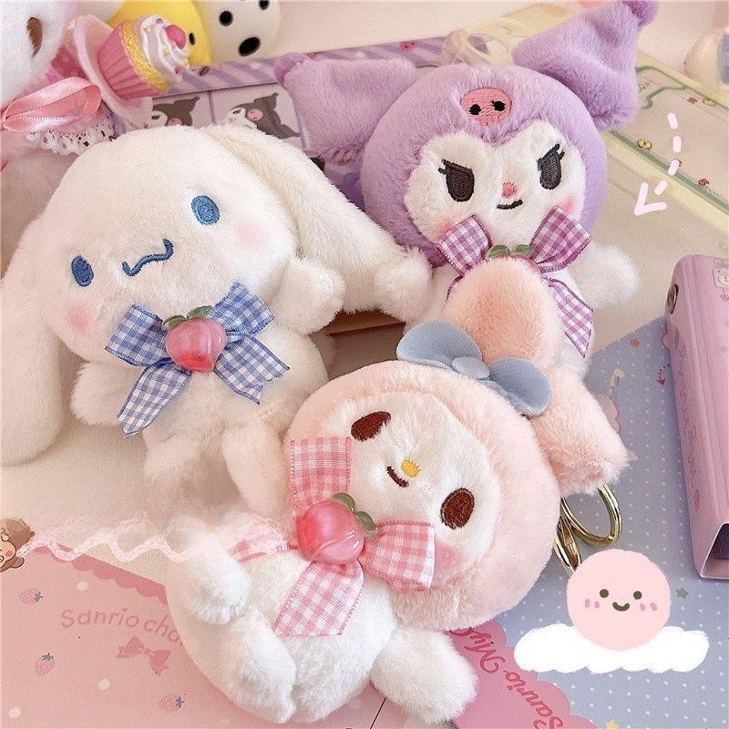 Plush Keychain Set With Soft Pp Cotton For Cute Accessory Collection Characters Included)