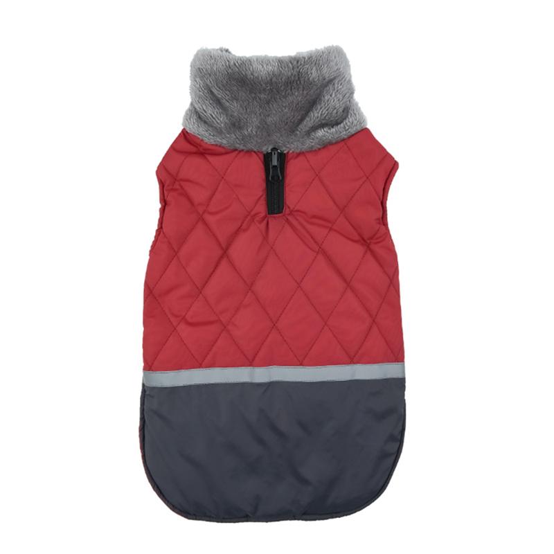 Benepaw Warm Fleece Collar Dog Coat Jacket Reversible Winter Dog Clothes Waterproof Puppy Clothing For Small Medium Large Dogs