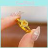 Heartshaped Fashionable Yellow Sugar Ring With Stunning Sparkle For Women Modern