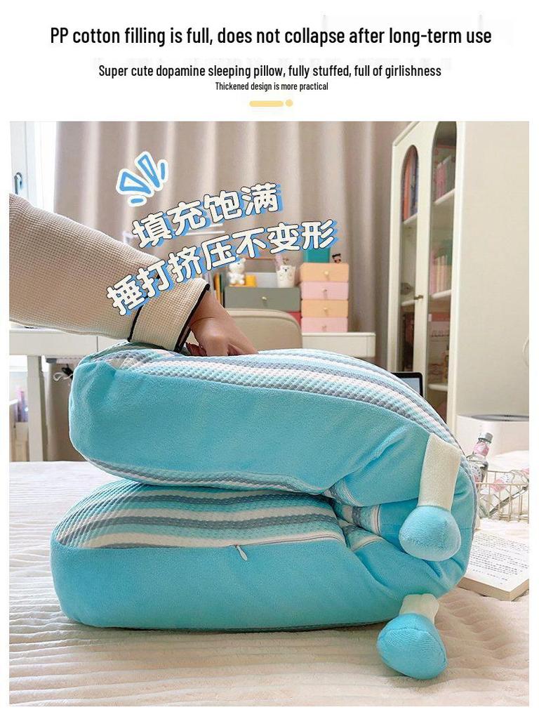 Summer Ice Silk Body Pillow for Girls - Removable, Washable Headboard and Leg Cushion