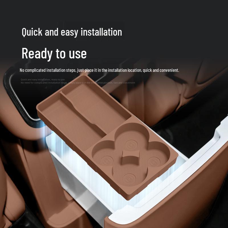 Compatible Anti-Slip Silicone Mat for 26 Models of Leapmotor D19 Refrigerator Storage Box