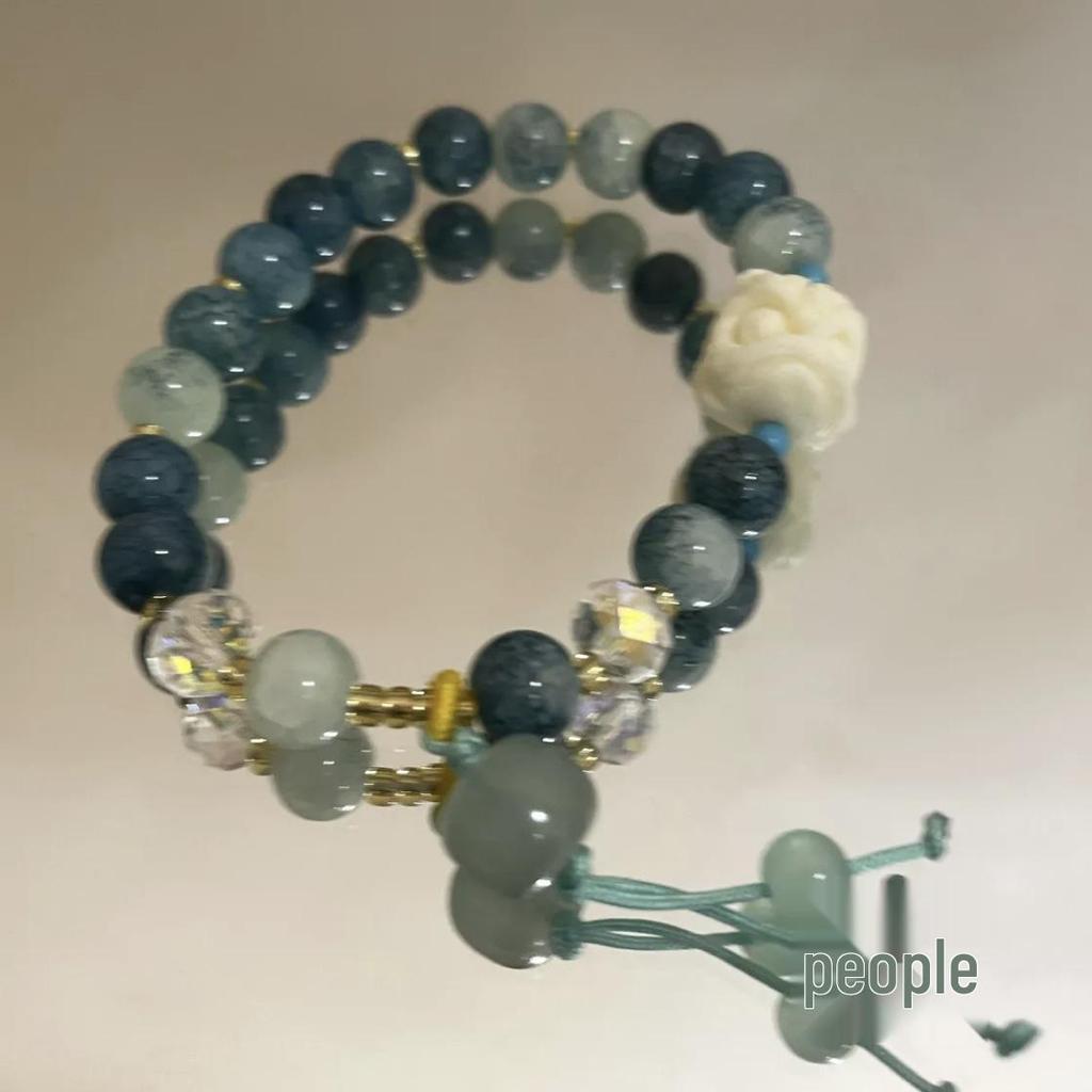 Elegant Crystal Butterfly Beaded Bracelet