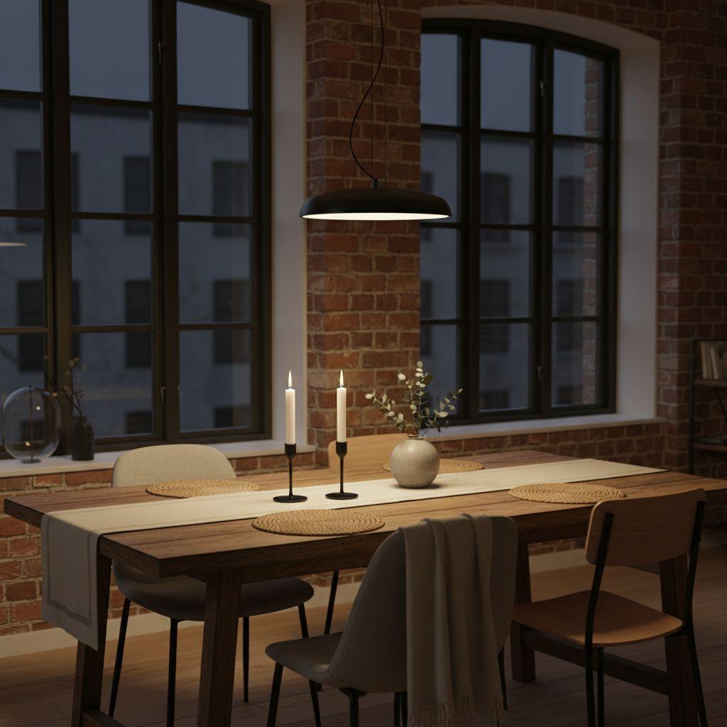 Lamina - LED hanging lamp 44cm 30W LED Black