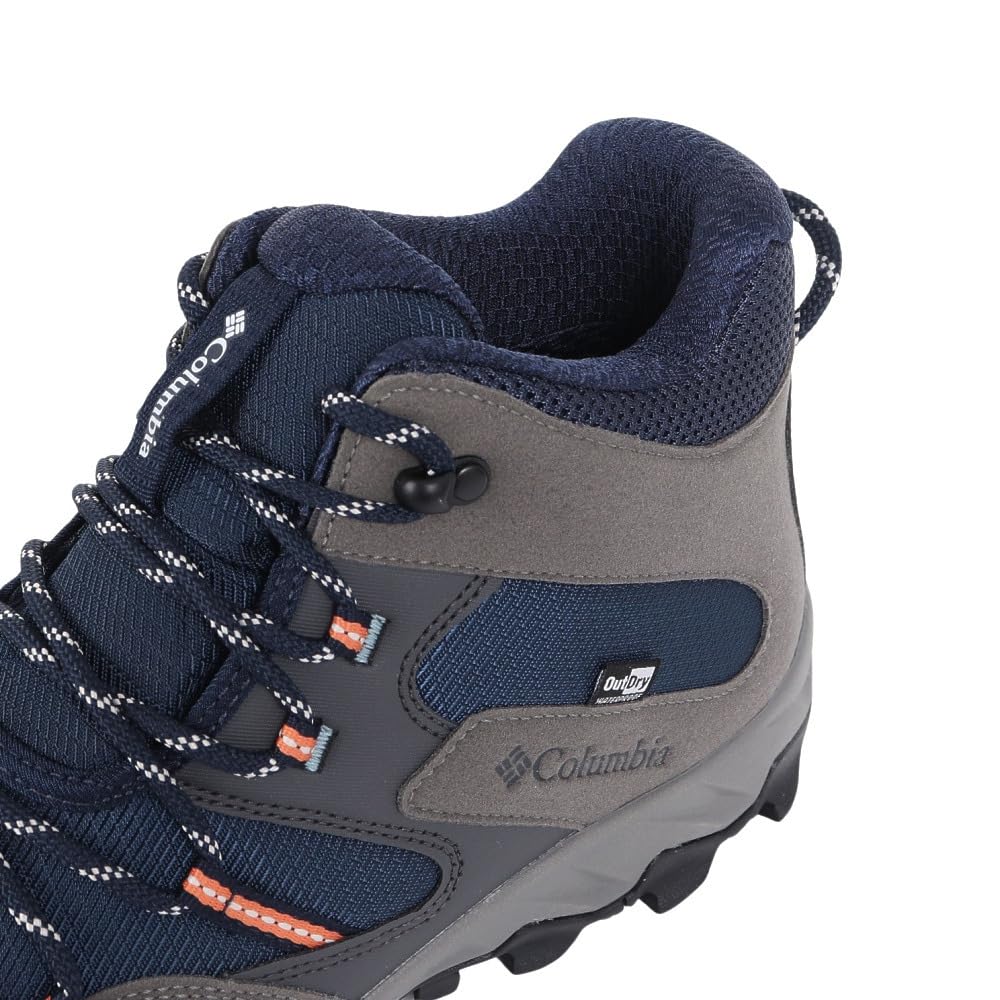 Columbia Saber Five Mid Outdry Lightweight Waterproof Hiking YM8135 464 Size Shoes, High-Top, Men's, (Navy, 26.0)