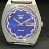 VINTAGE SEIKO 5 AUTOMATIC 7006A JAPAN MENS BLUE COLOR DIAL WATCH a701636-5 R206c-a701636