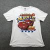 Lightning McQueen Shirt Mens Medium White Disney Pixar Cars 95 Piston Cup Tee