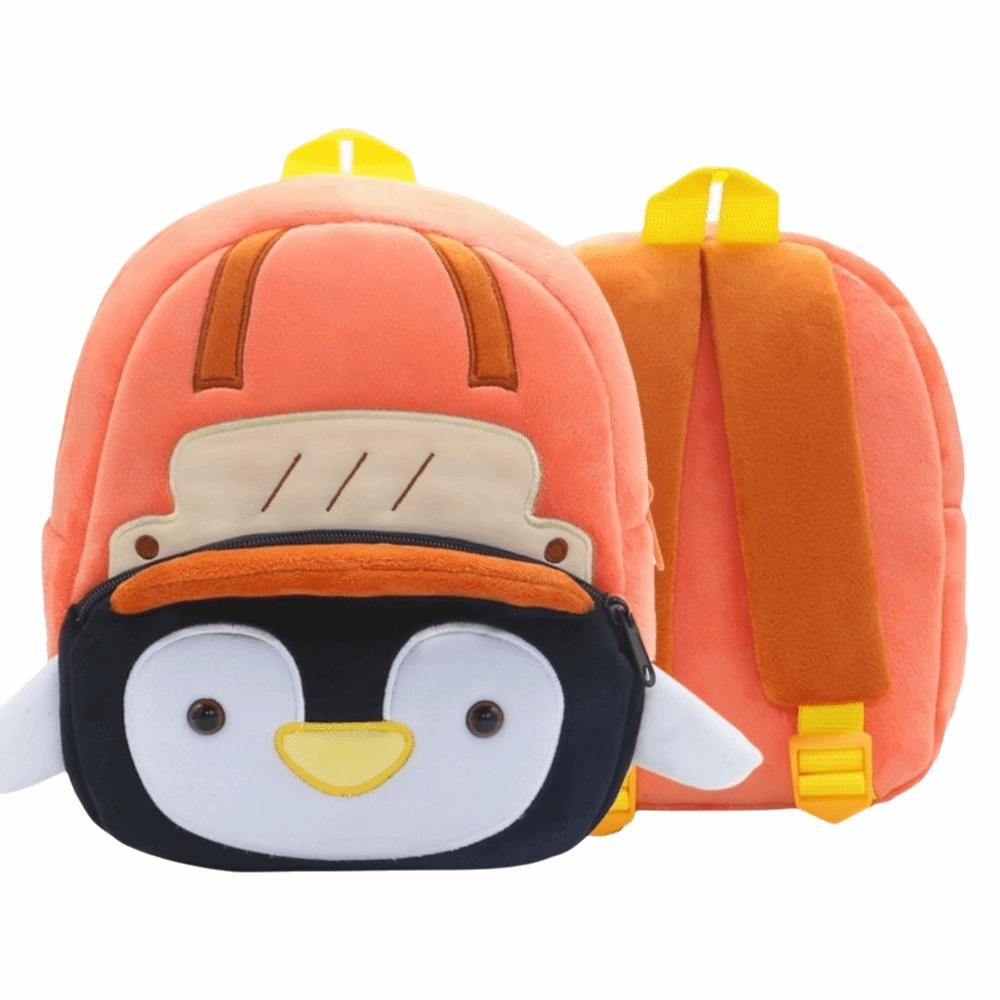 Cartoon Animal Plush Backpack Lightweight Kindergarten Backpack Children School Bag Outing Leisure