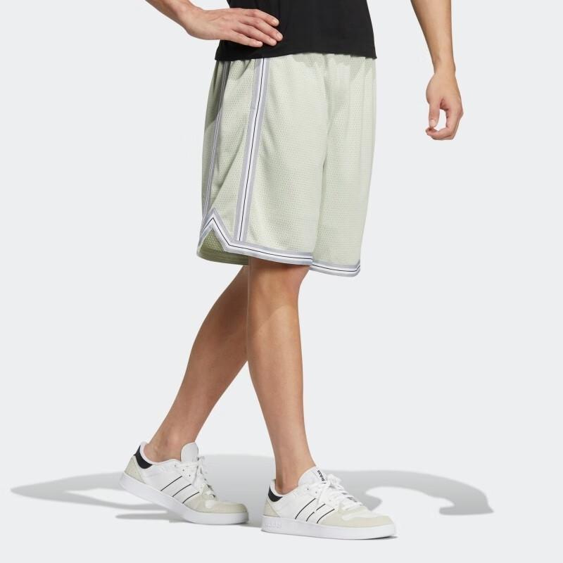 Adidas Neo Letter Logo Printed Breathable Casual Shorts Men shorts Beige HM2048