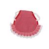 Hen Double Apron Reusable Hen Apron Poultry Protector with Elastic Straps for Small Medium and Large HenRed Grid