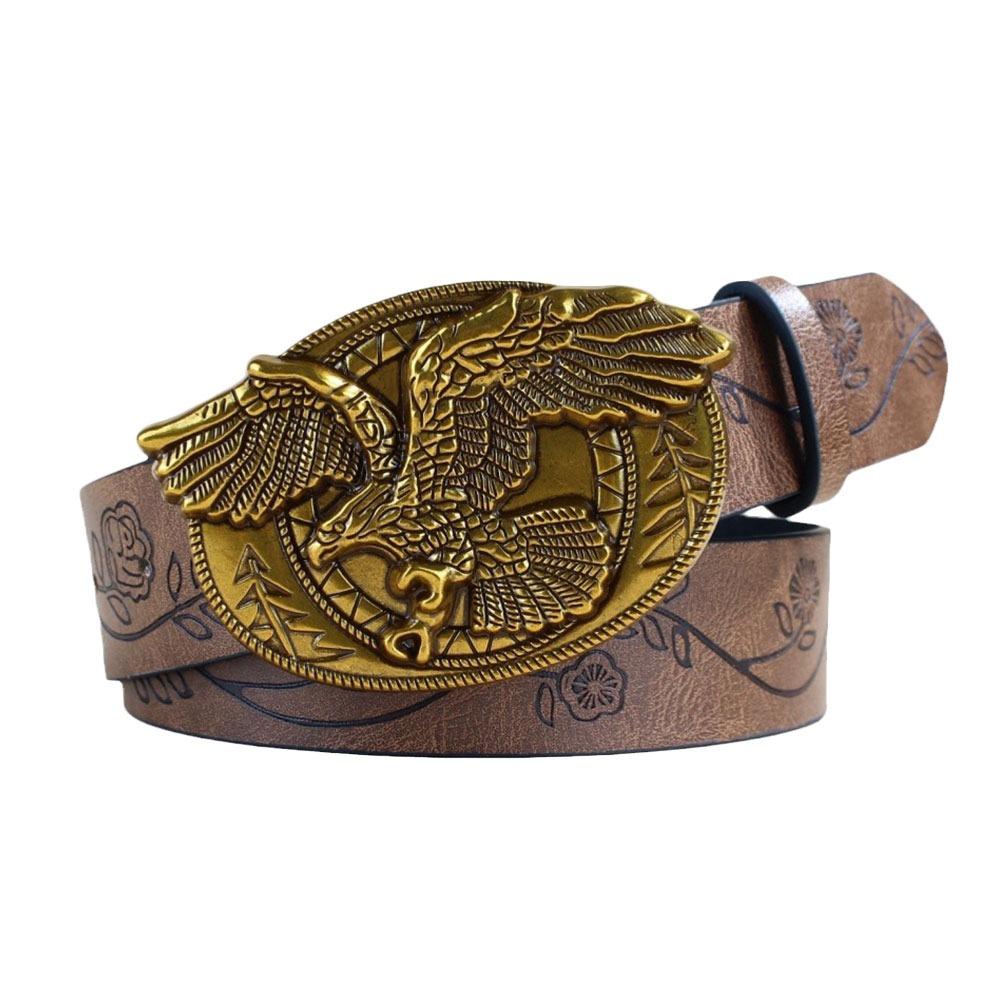 

Flying Eagle Buckle Jeans Belt Punk Waistband Fashion Waist Strap Men Women 103cm