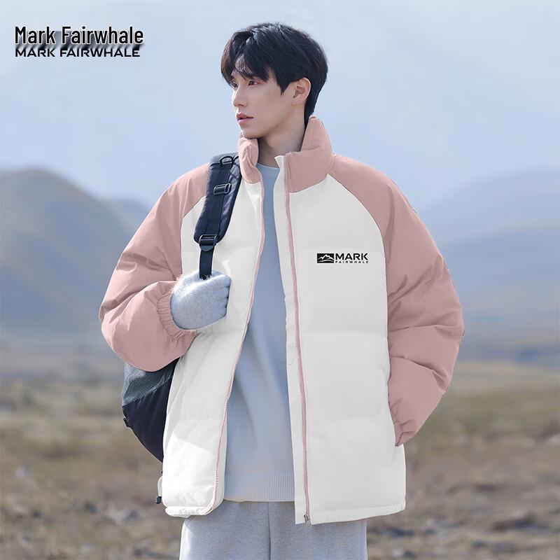 Mark Fairwhale Men's American Style Stand Collar Cotton Jacket