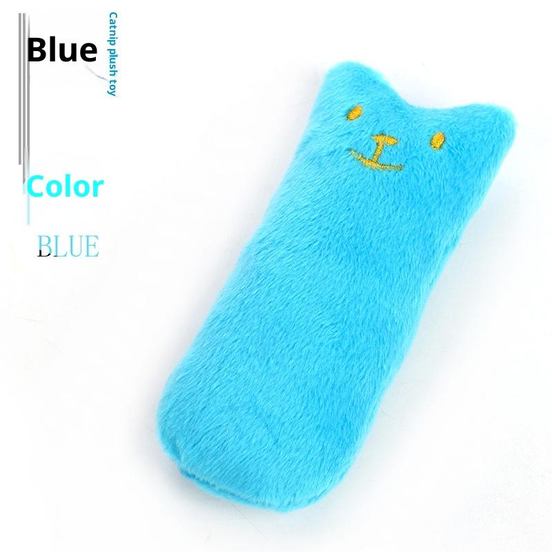 Interactive Plush Cat Toy with Mint Designed for Chewing and Scratching, Encourages Vocalization and Play in Kittens and Cats