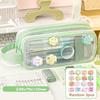 Large Capacity Pencil Case Cartoon Stationery Storage Pouch New Zipper Pen Bag  Stationery Supplies
