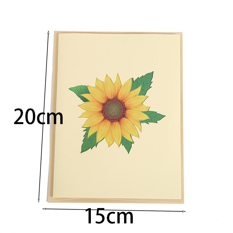 3D Pop Up Flower Greeting Cards Wedding Card Anniversary Thanksgiving Valentines Day Birthday Gift Thank You Card Handmade Cards