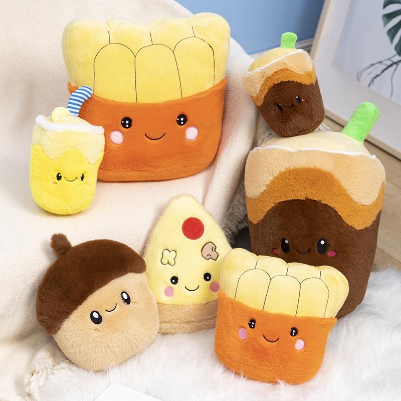 Creative Cartoon Snack And Beverage Little Rabbit Plush Pillow Sofa Cushion Stuffed Toy For Girls