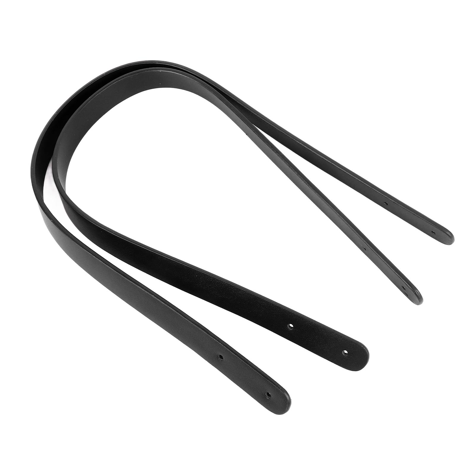 

Кожаные ручки для сумок Минималистичные прочные удобные сменные кожаные сумки-ремешки для сумок чёрный