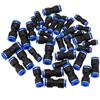 40 Pcs Connector Straight Push Connectors Pneumatic Connect Fitting Air Line Quick Hose Tool For 6/8/10/12mm Outer Diameter Pipe
