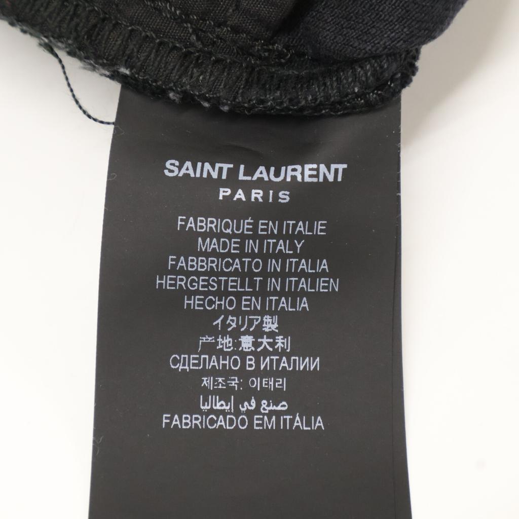 Saint Laurent Paris 614447 YO500 Denim Pants Skinny Bottoms 27 blackUsed