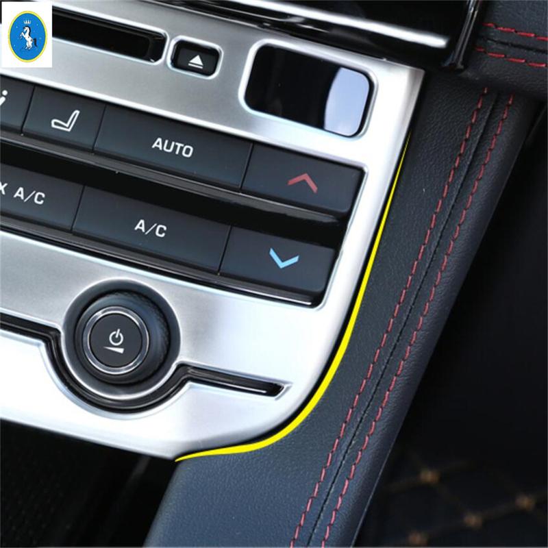 Glass Lift Button / Gear Shift Lights / Air Control Panel Cover Trim Fit For Jaguar E-pace E pace 2018 -  Matte Interior