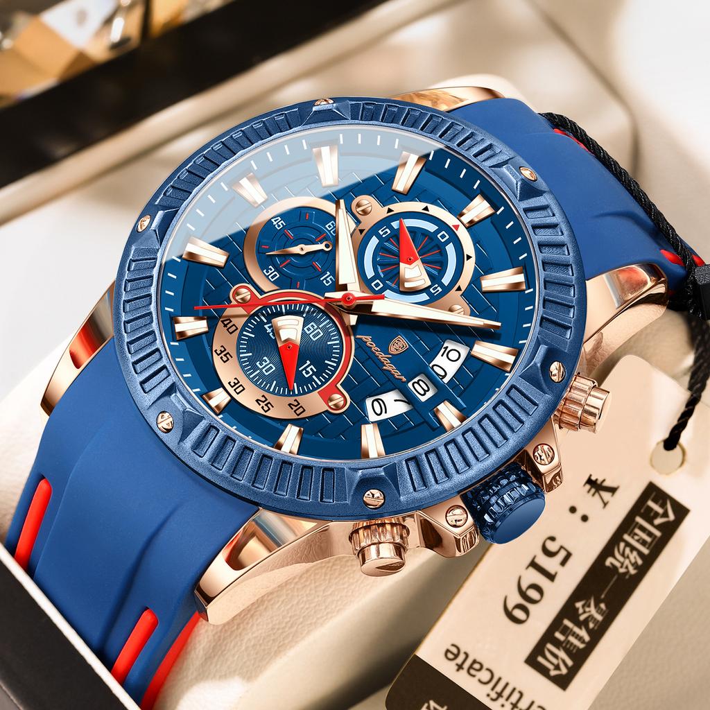 Multifunctional Watch Men'S Watch Sport Waterproof Quartz Watch