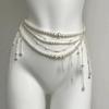 Multilayer Pearl Waist Chains For Women Imitation Pearl Tassel Belt  Elegant Body Jewelry Clothing Accessories Gifts