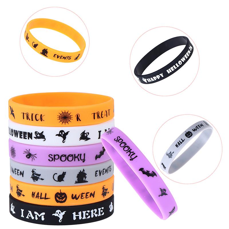 

36 шт. Силиконовые браслеты на Хэллоуин, резиновые браслеты на Хэллоуин