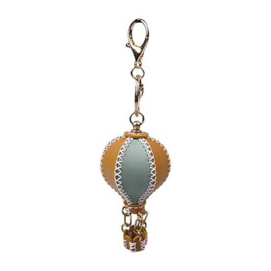DIY Faux Leather Craft Kit Handmade Hot Air Balloon Keychain