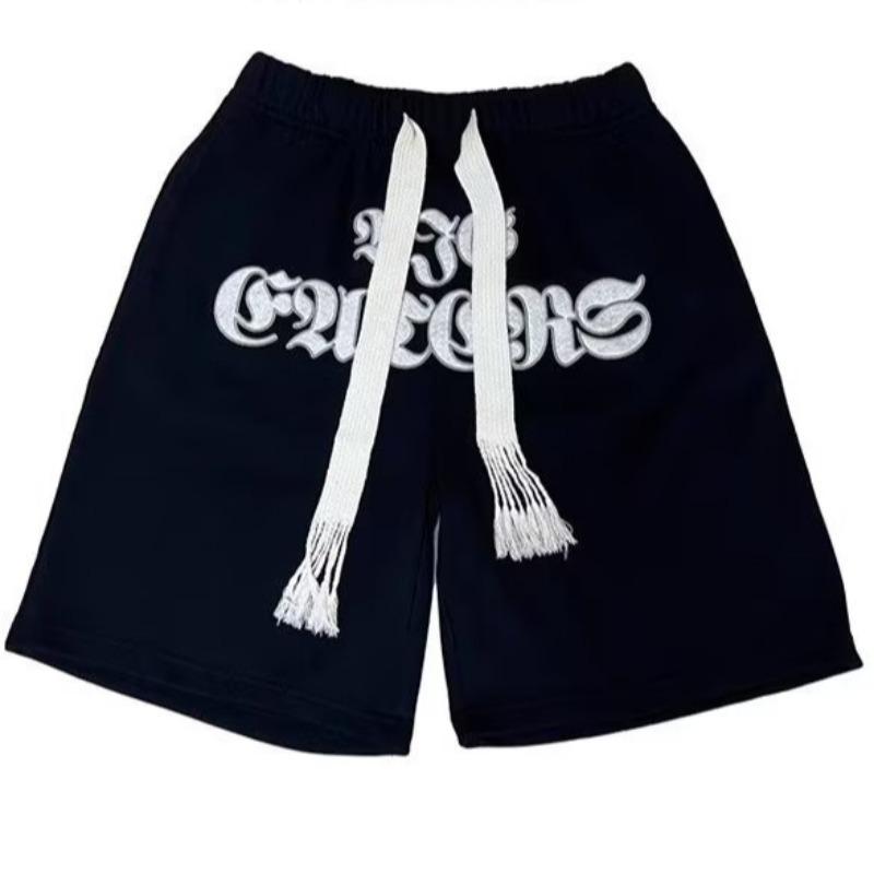 

Шорты Свободные прямые брюки с пятью точками Модные трендовые спортивные брюки Мужские и женские брюки средней длины Повседневные брюки средней длины Zixia M чёрный