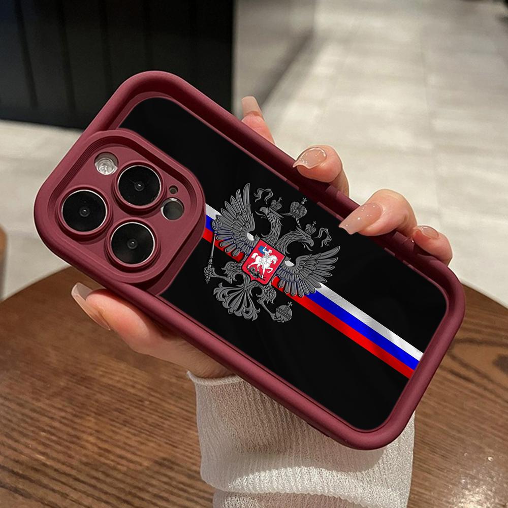 LZ15 Emblem of Russia design Silicone Phone Case for Xiaomi 11 Lite 5G 14T Redmi 14C 13C A3 Note 12 11 9 10 13 Pro Plus Shockproof Back Cover