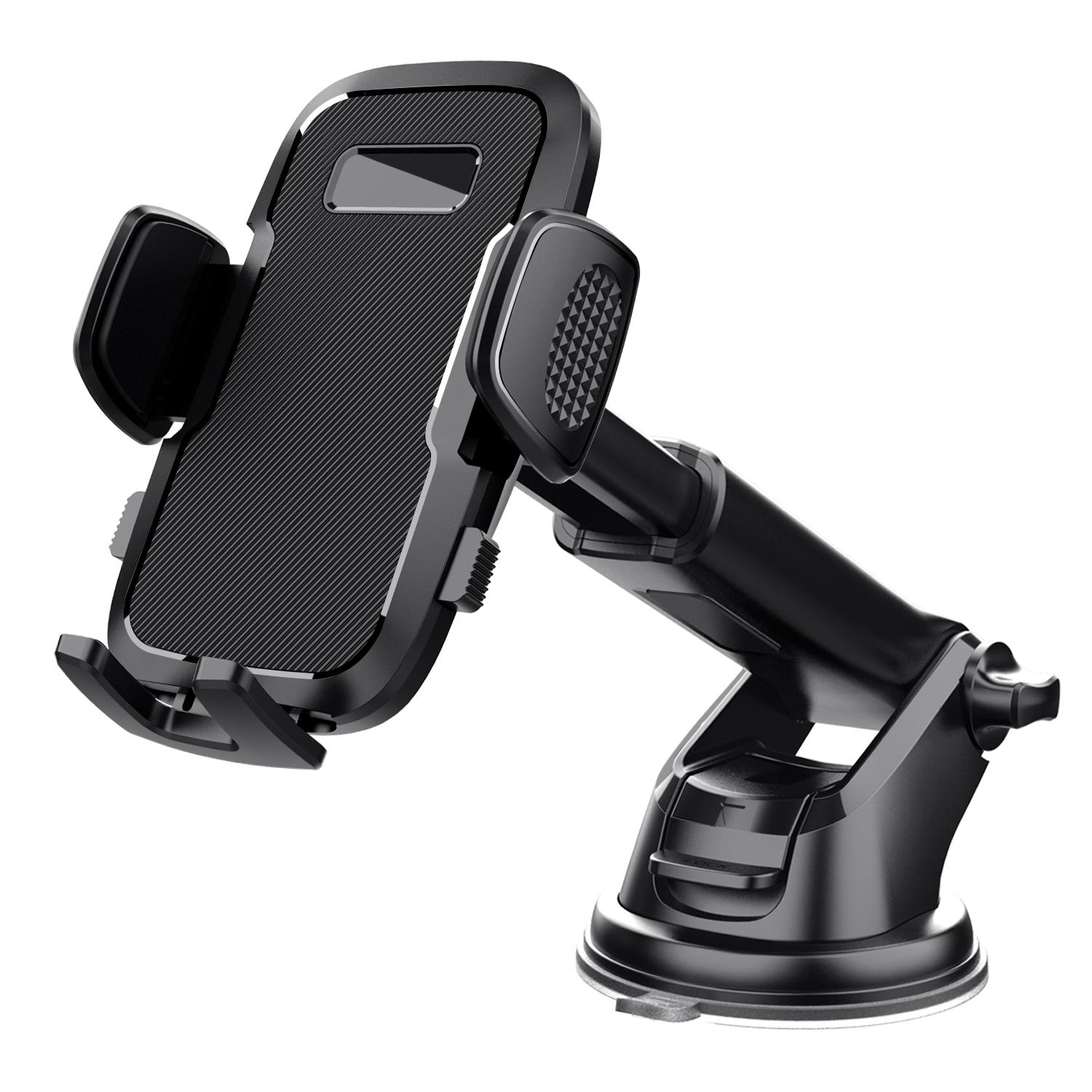 Flexible 360 Adjustable Windshield Dashboard Mount Car Phone Holder Multifunctional Mobile Smartphone Holder for Car Dashboard Manual clip