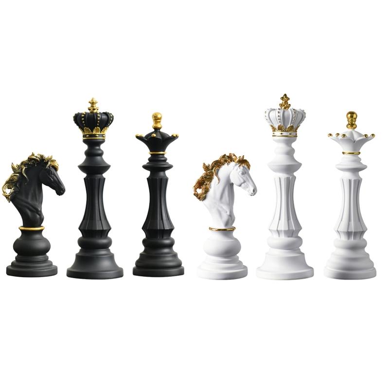 Chess Ornament Collectible Figurine Craft Furnishing for Home House Decorations Desk Table Cabinet Arrangement Gifts