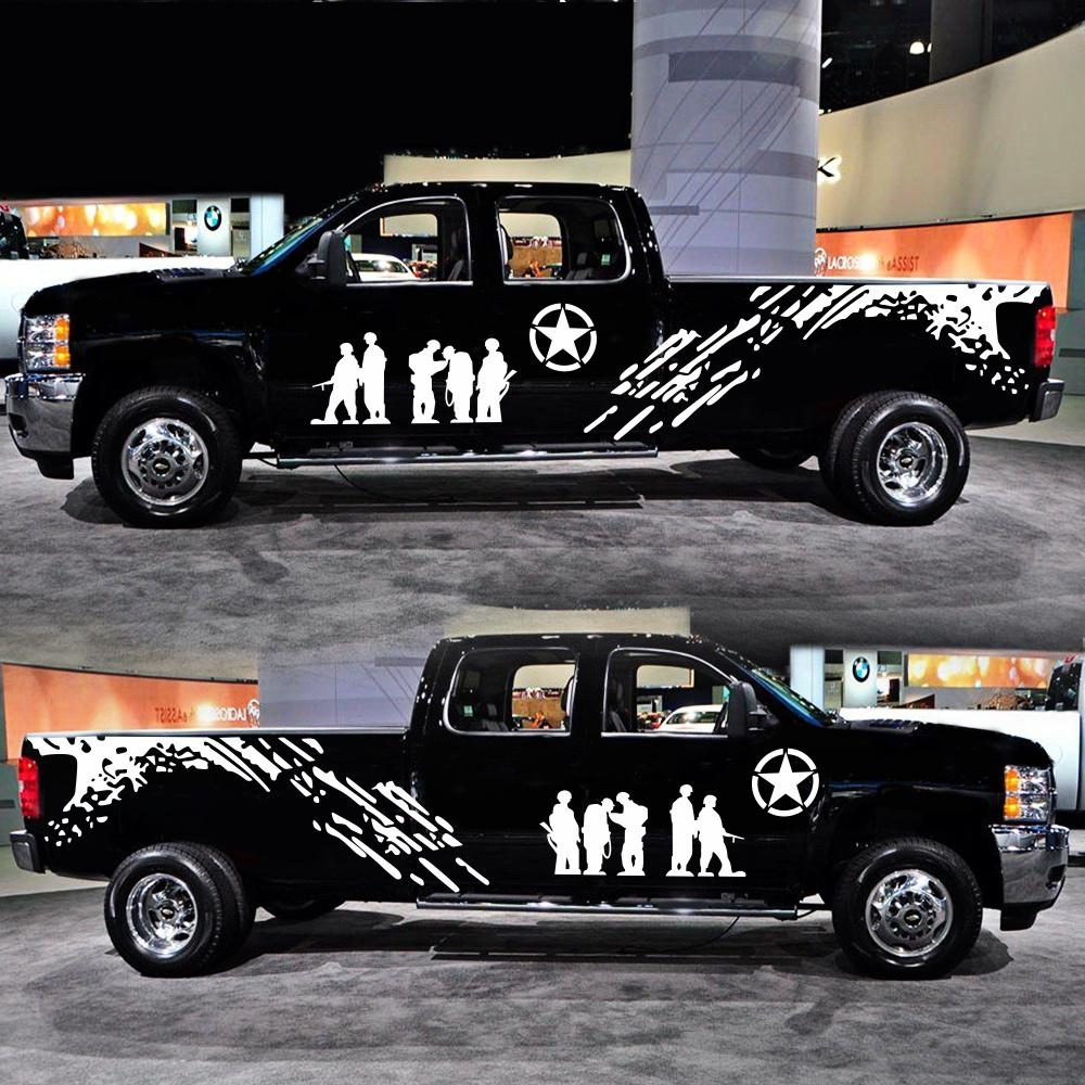 2Pcs Black Vinyl Decal Stickers For Ranger Pickup Truck
