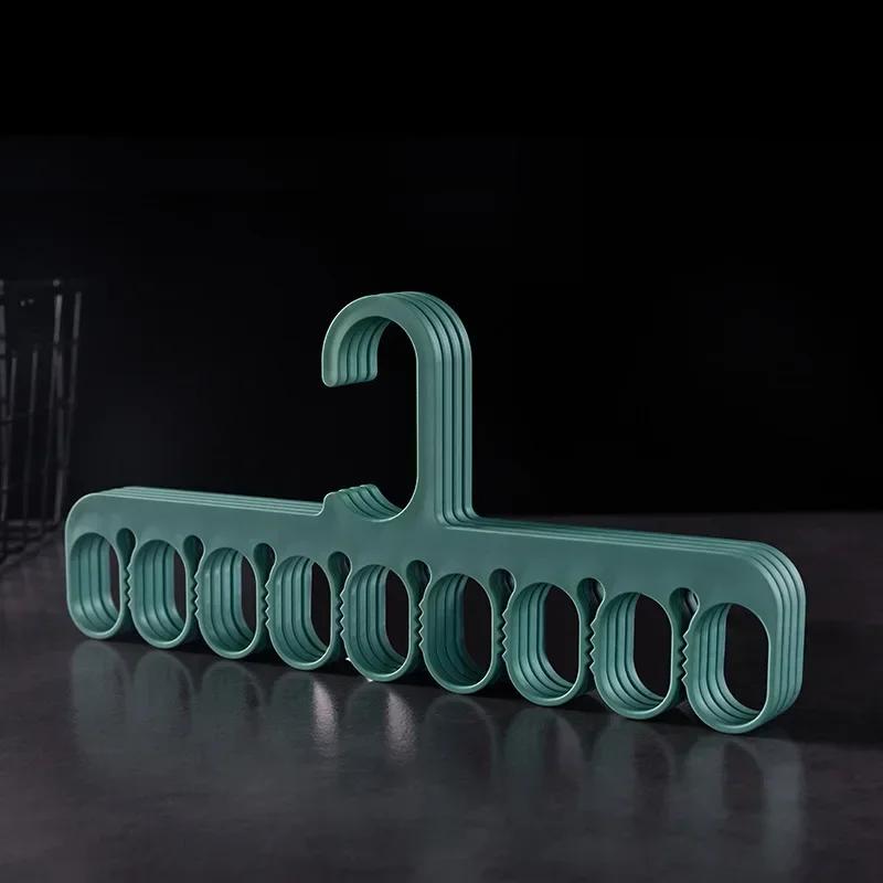 

Вешалка для одежды с 9 отверстиями, вешалка для экономии места, многофункциональная, волшебная, для хранения шарфов и одежды