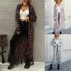 2026 Summer European & American Resort Colorful Patchwork Hollow-Out Beach Swimsuit Cover-Up for Women