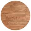 342958 vidaXL Round Table Top Light Brown Ø30x1.5 Cm Treated Oak Wood