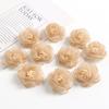 3/5/10Pcs 4cm Yarn Rose Artificial Flowers Head for Home Wedding Decor DIY Bride Hair Wreath Girls Gift Clothing Dress Accessory