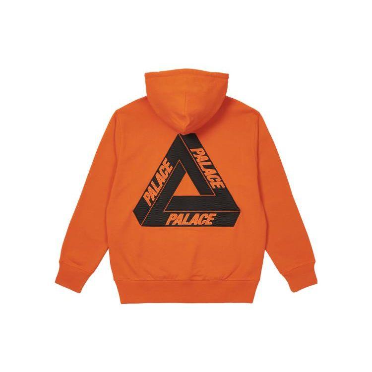 PALACE Tri-mesh Hood Logo Print Hoodie Unisex Orange PAL-SS22-238 M