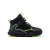 Li-Ning Cloud Non-Slip Rebound Lightweight Shock Absorbing High-Top Outdoor Shoes Kids Shoes Black Green YKNT150-5