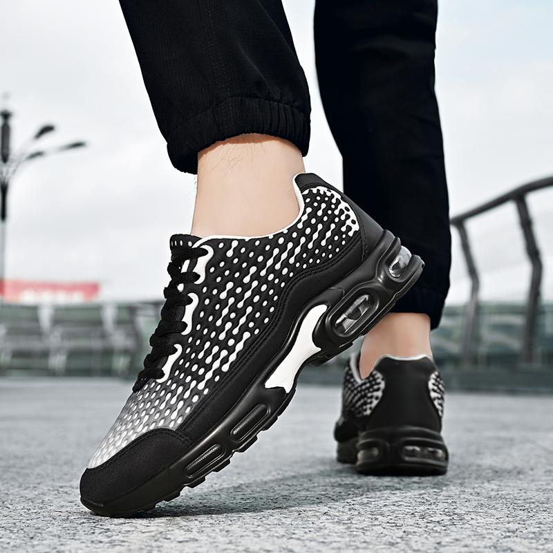 Fashion Sneakers for Men Comfort Air-cushion Running Sports Shoes Soft Sole Non-slip Trainers for Jogging Fitness Training