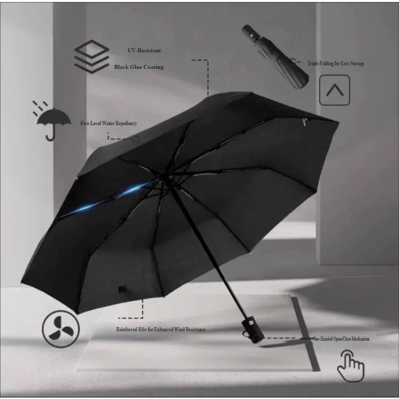 Umbrella Fully Automatic Thickened Enlarged Reinforced Folding Umbrella Sun and Rainproof Sunshade Umbrella for Women Sunscreen