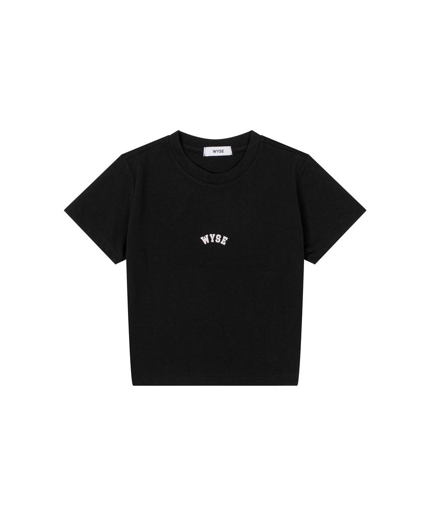WYSE Cooling New Logo Crop Short Sleeve Tee (Black)