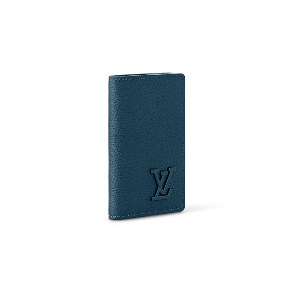 Louis Vuitton Aerogram Monogram Flap Wallet Men Wallet Atlantic-Blue M82806