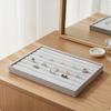Jewelry Organizer Tray SuedeLike Display OpenTop for Women, Collectors, Drawer,