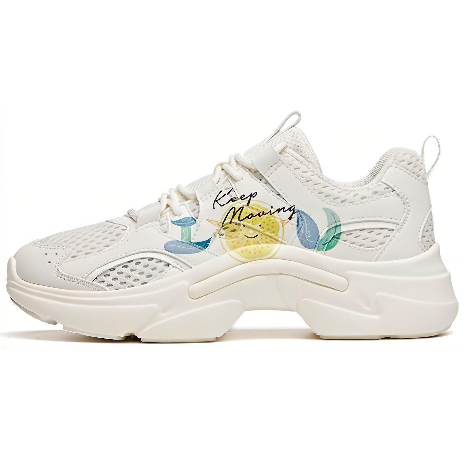 (WMNS) ANTA Running Series Sneakers White Yellow Women s 122028882-4 EU 36