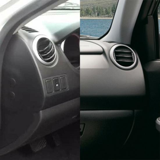 10Pcs Carbon Fiber AC Air Vent Outlet Cover Trim For Suzuki Grand Vitara 2006-13