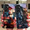 Creative Block For Samsung Galaxy A15 5G 54 4G 51 50 24 35 90 71 12 51 53 52S 80 22 34 Black Tempered Glass Phone Case