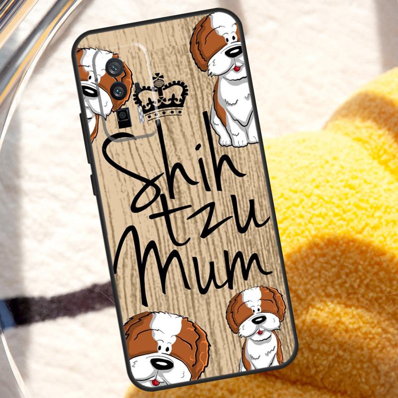 Cartoon Shih Tzu Dog Case For POCO X6 M6 X3 Pro X5 F3 F5 M5s Xiaomi 13 14 Ultra 12 Lite 11T 12T 13T Pro Cover
